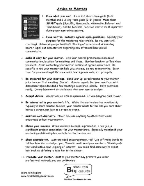 Mentoring development plan | PDF