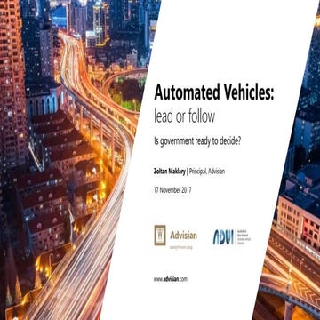 Automated Vehicles: lead or follow