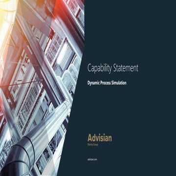 Advisian dynamic process simulation capability june 2019
