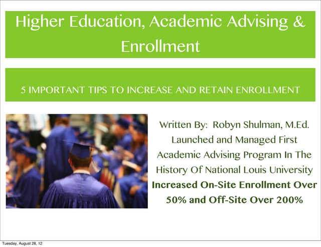 Higher-Ed Enrollment Advising — 60-Min Training