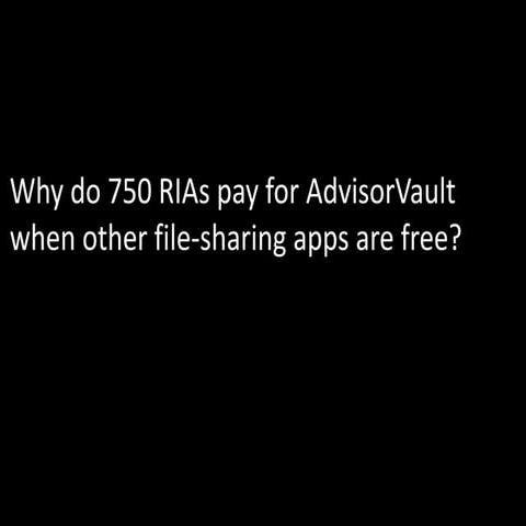 AdvisorVault's Client View