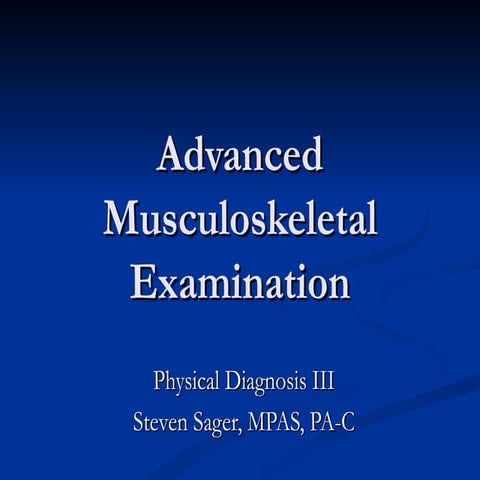 Adv Musc Exam Portfolio 09