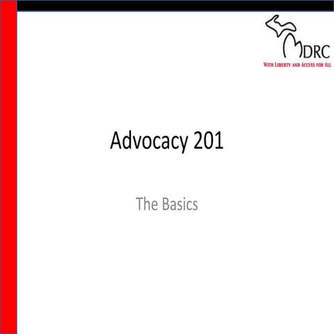 Advocacy 201