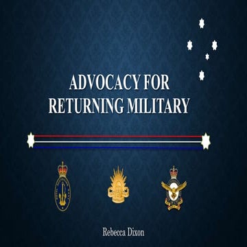 Advocacy for returning military