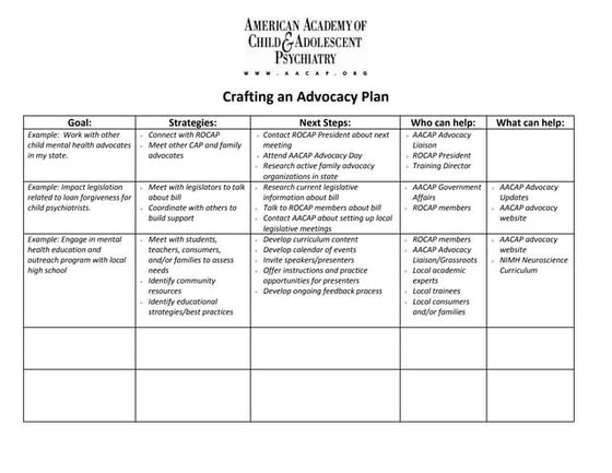 Advocacy Planning Model | PDF