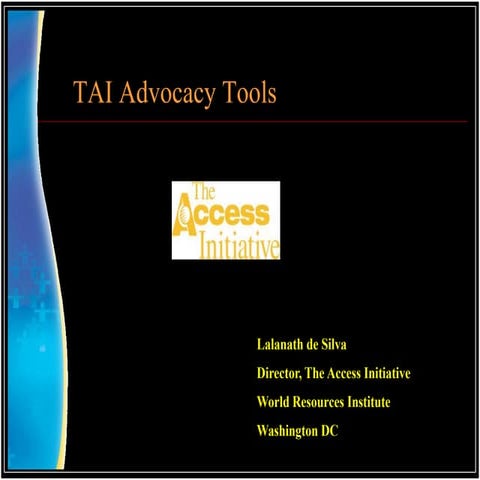 TAI Advocacy Tools