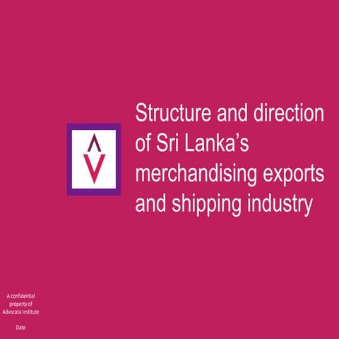 Impact on COVID19 on Sri Lanka's merchandise exports