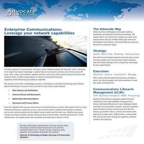 Advocate Consulting - Enterprise Communications