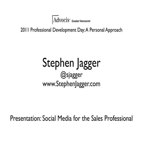 Advocis Presentation