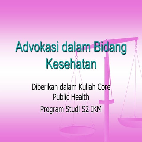 Advokasi Kesehatan