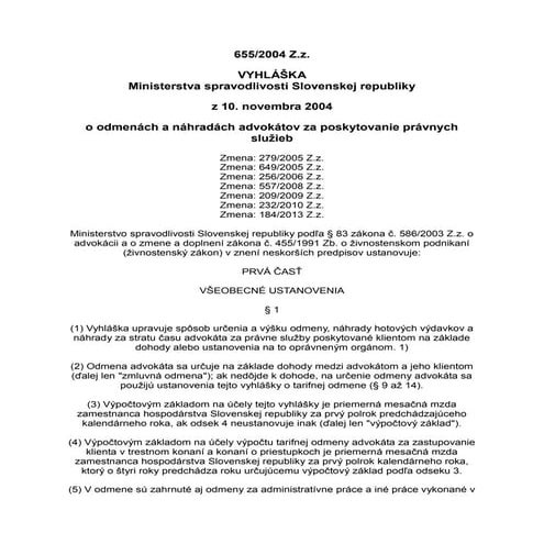 Advokáti vyhláška