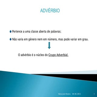 Advérbio