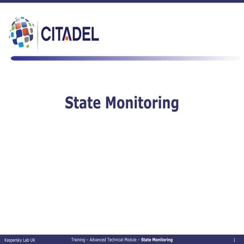 Advanced tech module  -  state monitoring