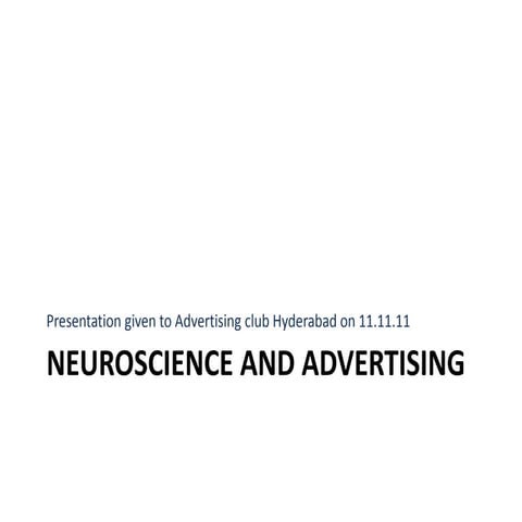 Neuroscience in Advertising 