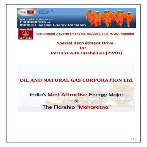 ongc recruitment notification 2015