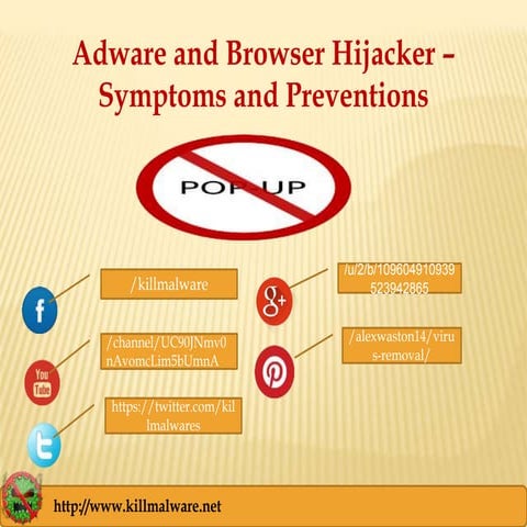 Adware and Browser Hijacker - Symptoms and Prevention