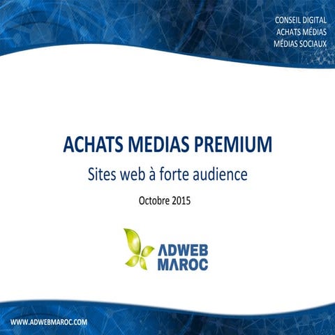 Adwebmaroc sites web premium Maroc