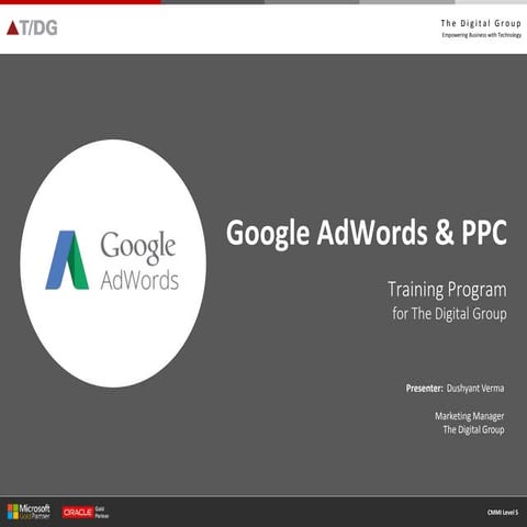 Google AdWords/PayPerClick Training Presentation