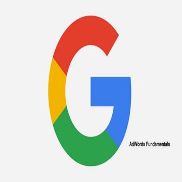 Google Ad-words Fundamentals 