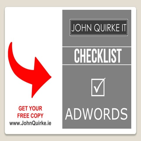 Essential Adwords checklist | PPT