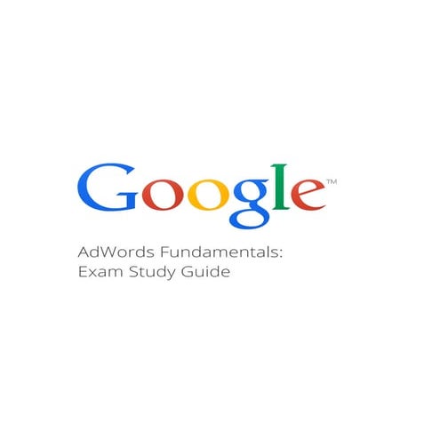 Adwords fundamentals