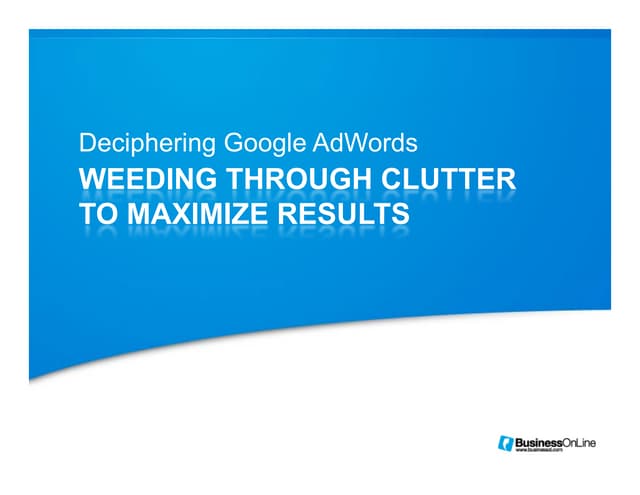 Leveraging Google Adwords 