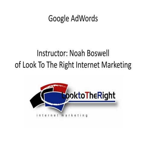 NIFE - Adwords presentation1hour
