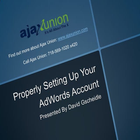 AdWords Account Setup