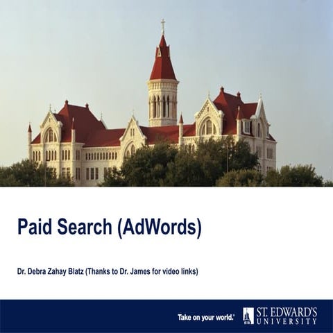 Teaching Paid Search to Prepare for the  Google AdWords Fundamentals Exam