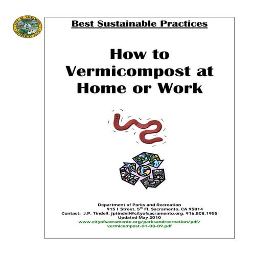 How to Vermicompost at Home or Work