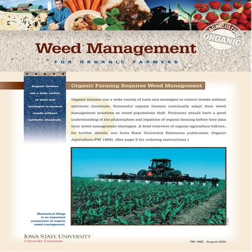 Weed Management for Organic Farmers