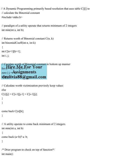 Binomial Coefficient | PPTX