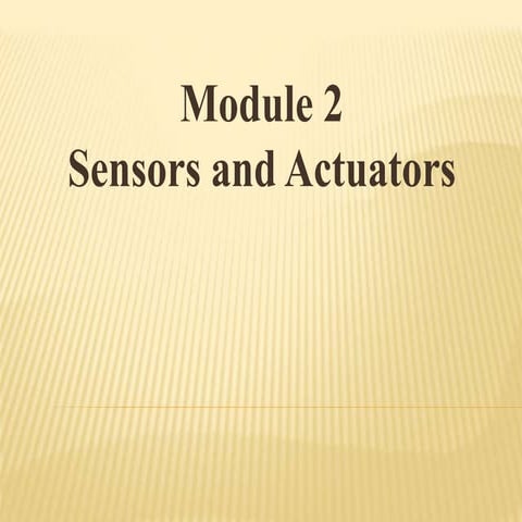 Automotive Electronics Sensors and Actuators