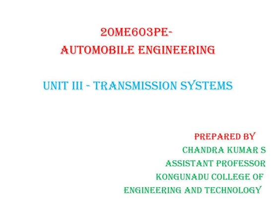 Starter motor drive mechanism | PPT