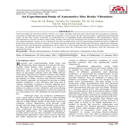Design and Analysis of Disc Brake for Low Brake Squeal | PDF