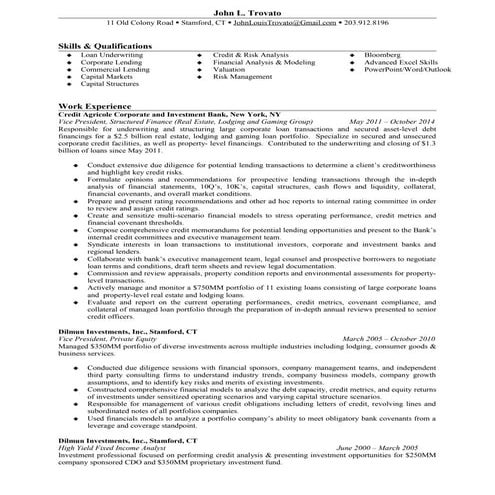 Vice President - Corporate and Commercial Lending