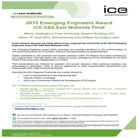 Emerging Engineers Award Regional Final | PDF