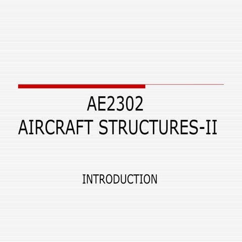 AE2302 AS 2 Notes presentation aircraft notes