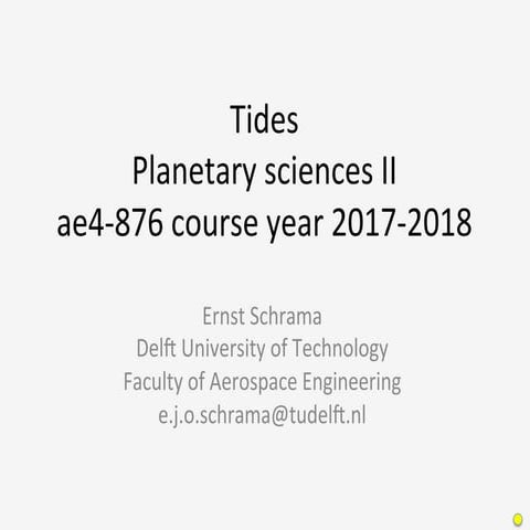 Tides Lecture Ernst Schrama