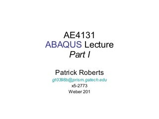 'abaqus' on SlideShare