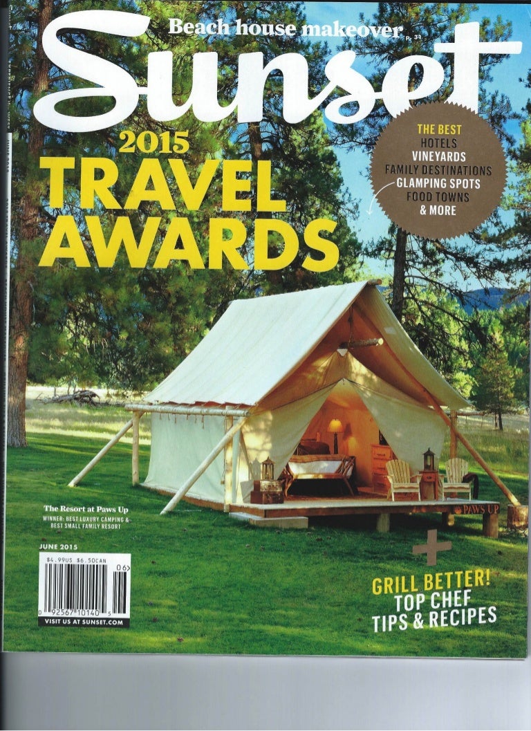 Sunset Magazine May Issue Travel Awards
