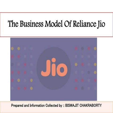 The Business Model Of Reliance Jio