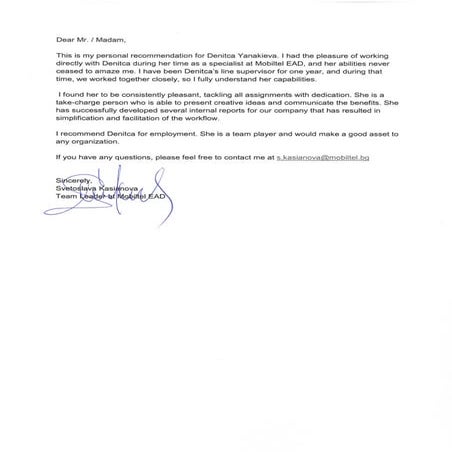 Recommodation letter 3 | PDF