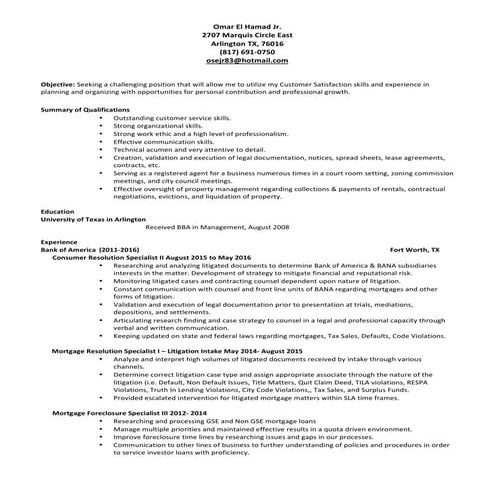 Omar El Hamad Resume 2016 IA...