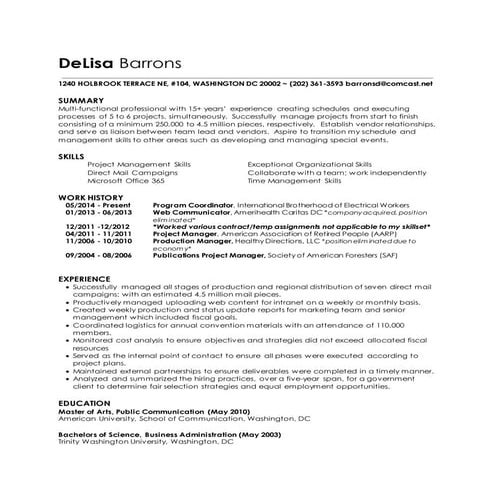 Vmk Resume 9-2016 | DOC