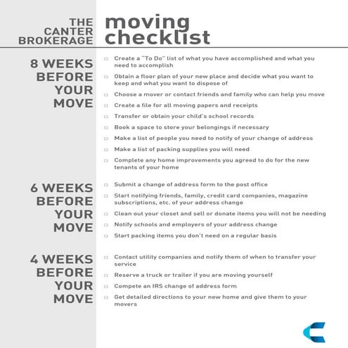 House Move Checklist | PDF