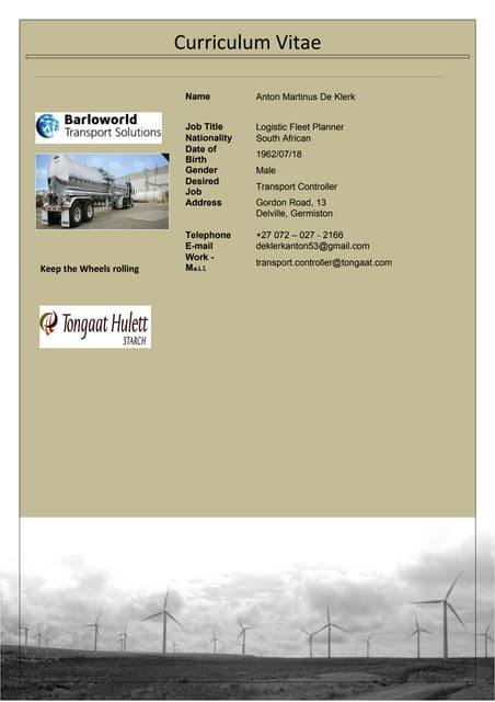 Resume 2016 | DOCX | Logistics | Business