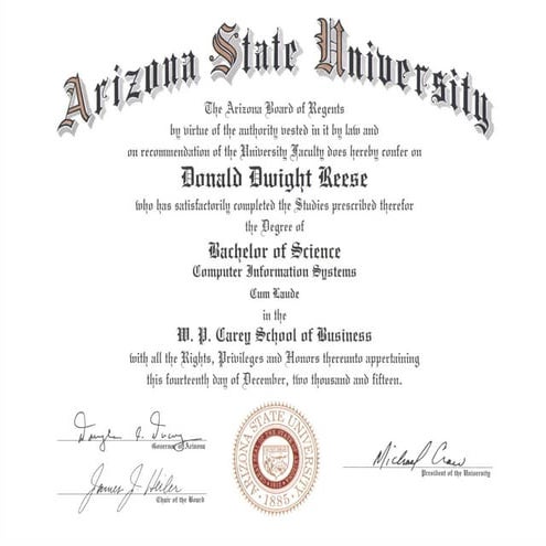 ASU Diploma