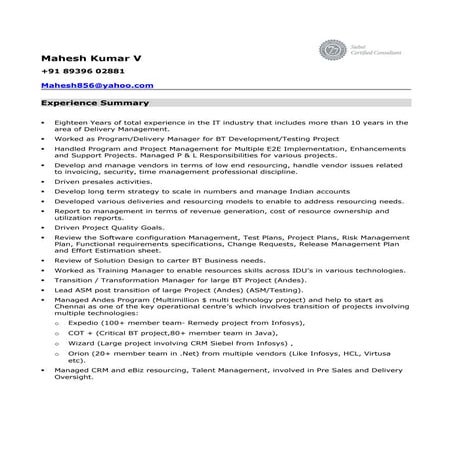 Mahesh Kumar   V  12.6