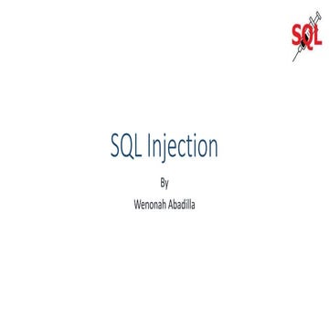 SQL Injection | PPT